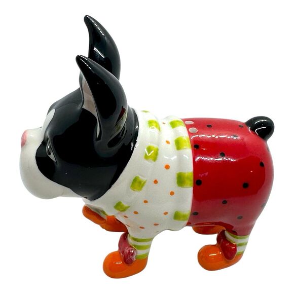 Patience Brewster Krinkles Chihuahua & Boston Terrier Salt & Pepper Shakers - Picture 9 of 14